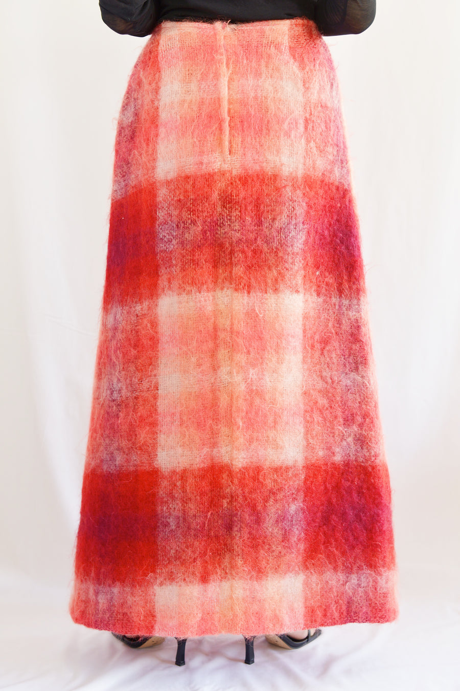 Vintage 1970's Mohair Wool Maxi Long Skirt