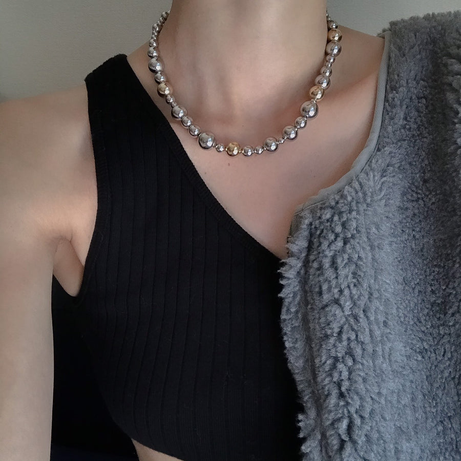 ball chain necklace silver